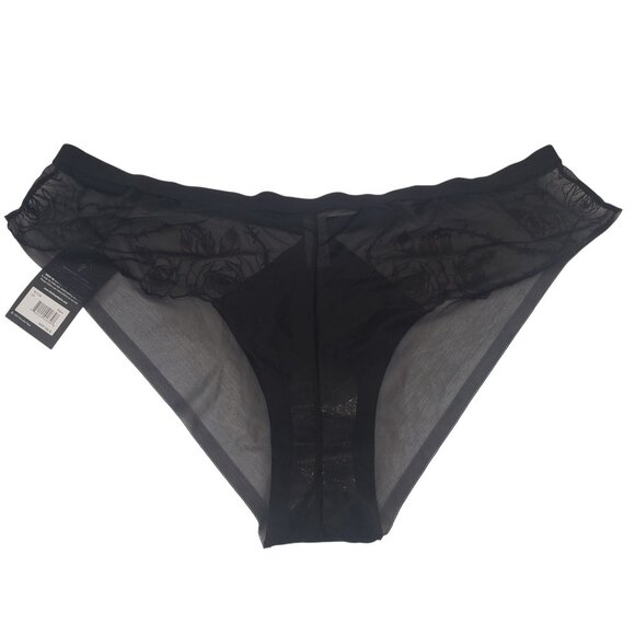 Thistle and Spire Thorn Apart Panty Women's 2X Black Roses Embroidery Mesh NWT - Picture 4 of 10